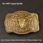 Pure Brass Belt Buckle Outer Wear Smooth Buckle Plate Pant Belt Buckle Accessories Female Belt Buckle Brass Belt Buckle