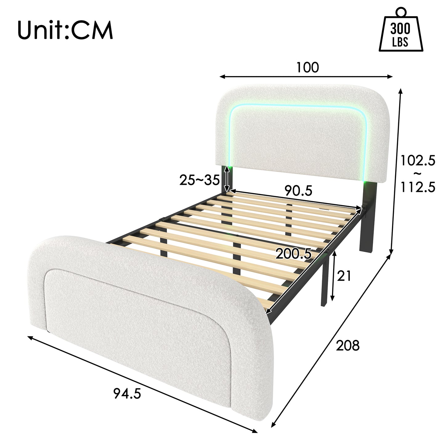 Wooden Bed Frame Without Mattress