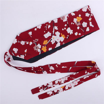 Hanfu Slimming Cotton And Linen Waist Vintage Belt