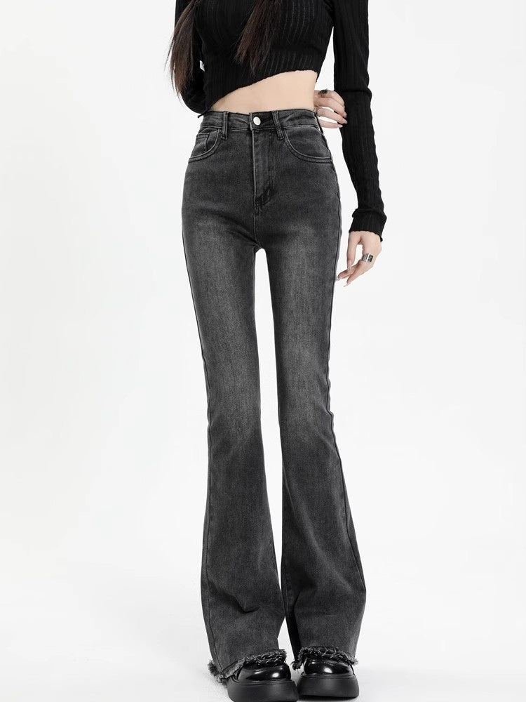 Women's Straight Small Horseshoe Bootcut Pants