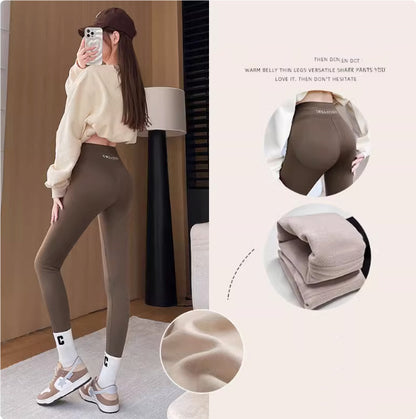 Lamb Fleece Leggings For Women