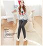 Step-on Single-layer Fleece-lined Thick Leggings Korean Style Plus Size Thermal Pants Women