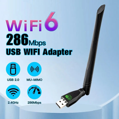 WiFi6 Wireless Network Card Driver Free Receiver Transmitter