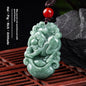 Natural A Cargo Jade Zodiac Rat Ox Tiger Rabbit Dragon Snake Horse And Sheep Monkey Chicken Dog Pig Jade Pendant Ornaments Wholesale