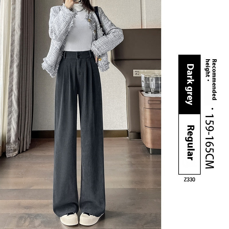 Women's Casual Solid Color Loose Japanese Style Wide Leg Pants