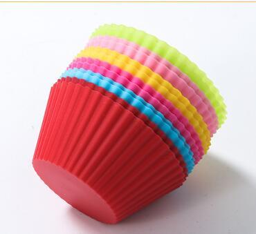 Nonstick Reusable Silicone Cupcake Liners Baking Cups 12 Pieces