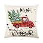 Christmas Decorations Pillow Covers Sofa Square Throw Pillow Cases Stamping Snowflake Waist Cushion Cover Home Bed Decor