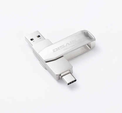 New Typec Metal Rotating USB  Drive Mobile