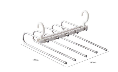 Folding multifunctional multi-layer pants rack