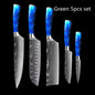 8-inch Chef Knife with Blue Resin Handle