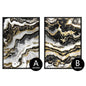 Canvas Wall Art, Abstract Black & Gold Marble Pictures