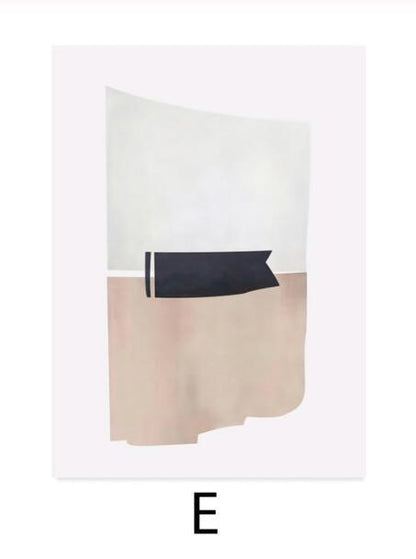 Scandinavian abstract painting poster wall picture