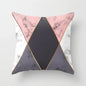 Pink Geometric Abstract Decorative Pillows Case