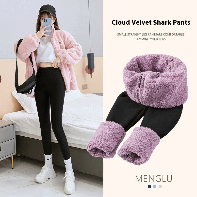 Women's Outer Wear Winter Spring And Autumn Tight And Warm Cotton Pants