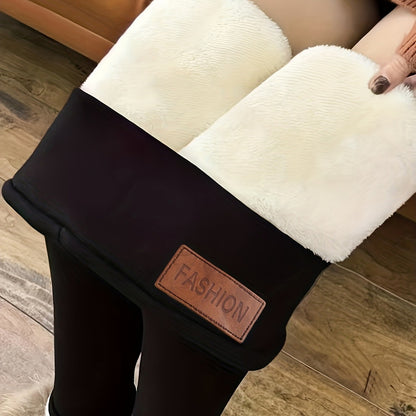 Women's Cashmere Fleece-lined Thickened Autumn And Winter Leggings