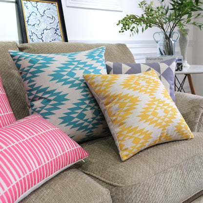 Nordic Color Geometric Throw Pillows