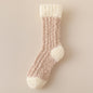 Coral Fleece Socks Women's Thickened Thermal Middle Tube