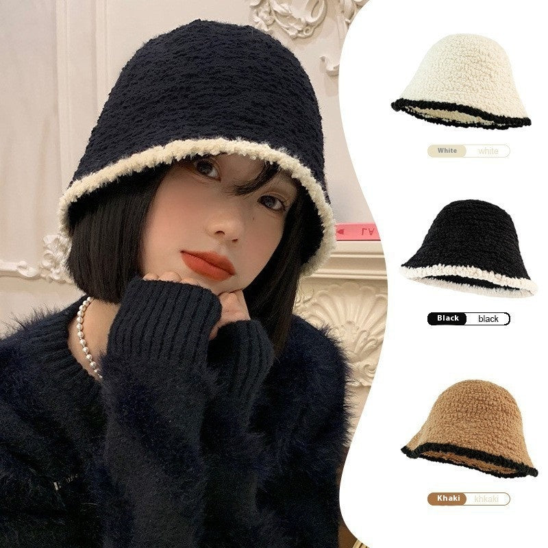 Autumn And Winter Slim-looking Knitted Bucket Confinement Hat