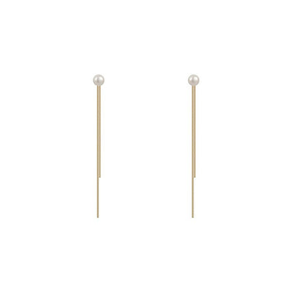 Women's Pearl Tassel Ear Studs