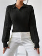 Women's Sweater Fashion Solid Color And V-neck