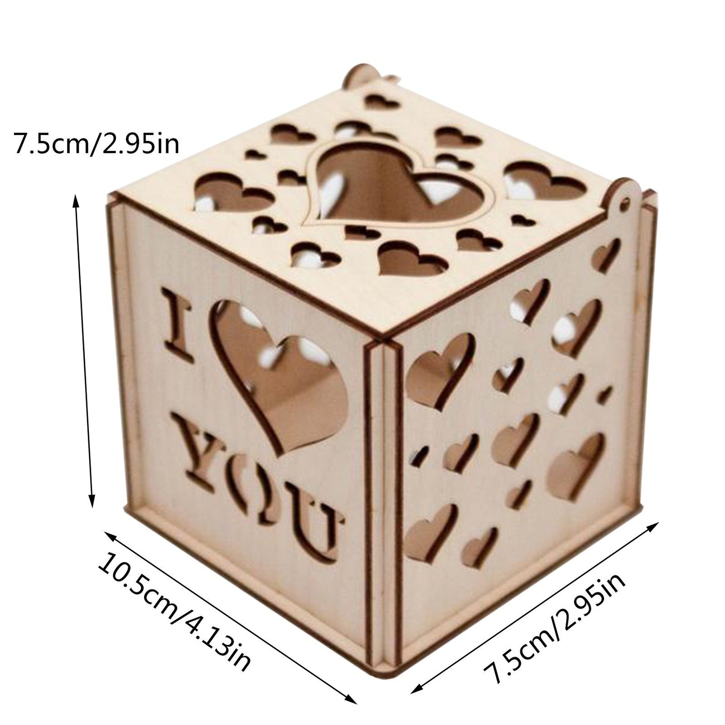 Creative Valentine's Day Projection Wooden Box