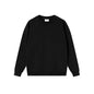 Autumn And Winter Loose Solid Color Drop Shoulder Round Neck Sweater For Women