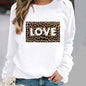 Women's Minimalist Round Neck Casual Printed Sweatshirt