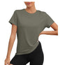 European And American Sports Top Round Neck Loose T-shirt