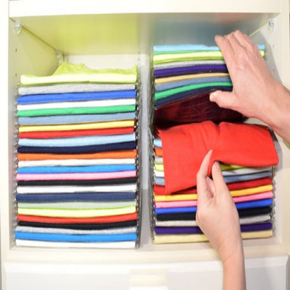 10 Layer Clothes Storage Board Fold Clothing Organizer Shirts Folder Backpack T-shirt Document Closet Drawer Divider Organizer