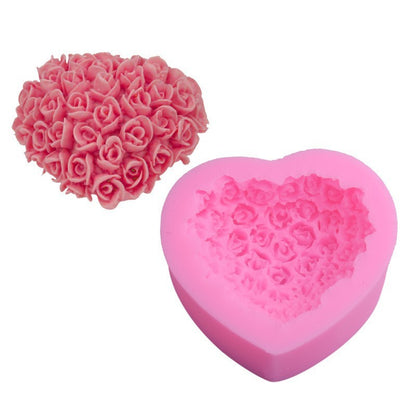 Valentinstag Geschenk Valentinstag Liebe Rose Silikonform Home Supplies