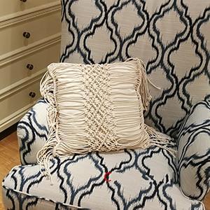 Bohemian Hand-woven Macrame Cotton Cushion Cover