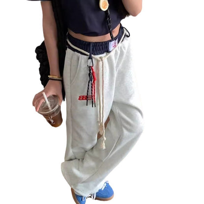 Retro Casual Pants Sweatpants For Women Autumn And Winter