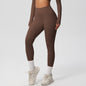 European And American High Waist Nude Feel Skin-friendly Tights Running Sports Fitness