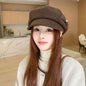 Fashion Pearl Bow Makes Face Look Small Beret Trendy