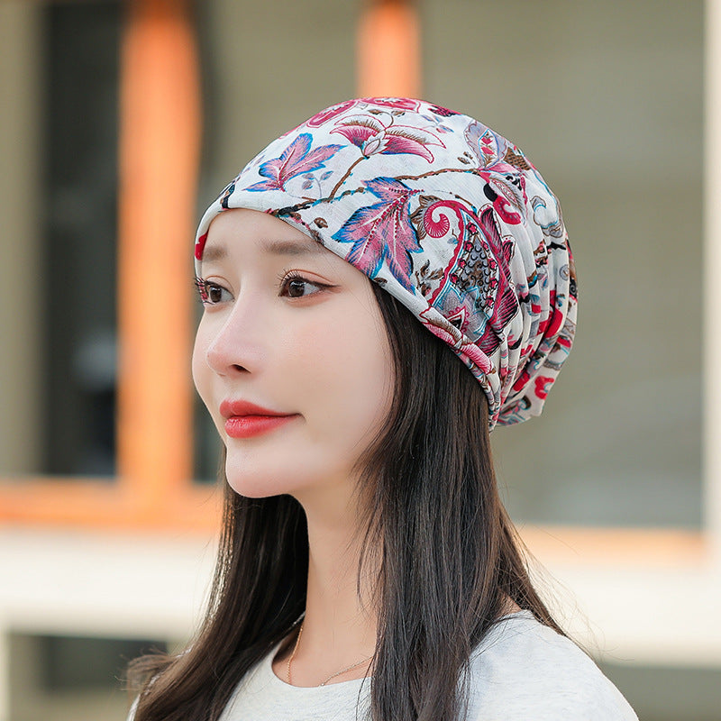 Baotou Silk Scarf Thin Air Conditioning Hat After Chemotherapy