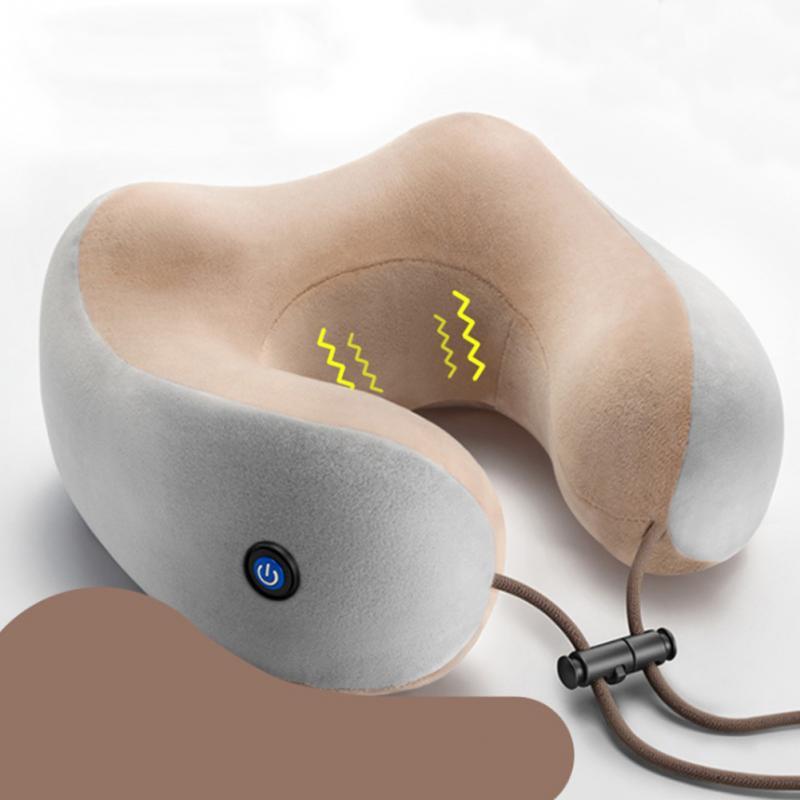 Gold U-type Massage Pillow Multi-function Shoulder Cervical Car Neck Guard