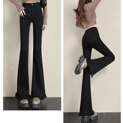 Women's Straight Small Horseshoe Bootcut Pants