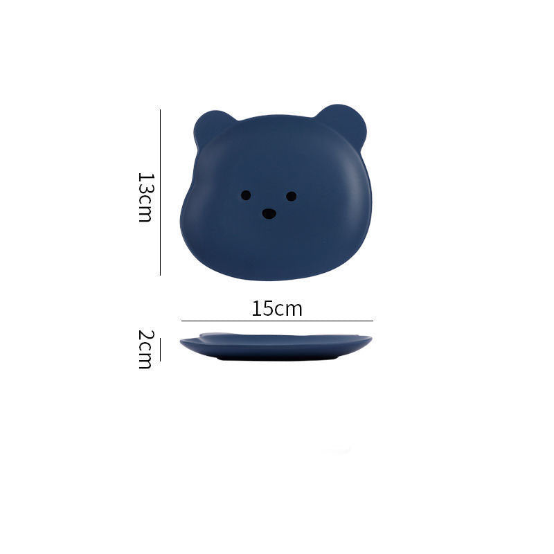 Home Cartoon Cute Bear-shaped Dinner Plate