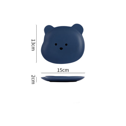 Home Cartoon Cute Bear-shaped Dinner Plate