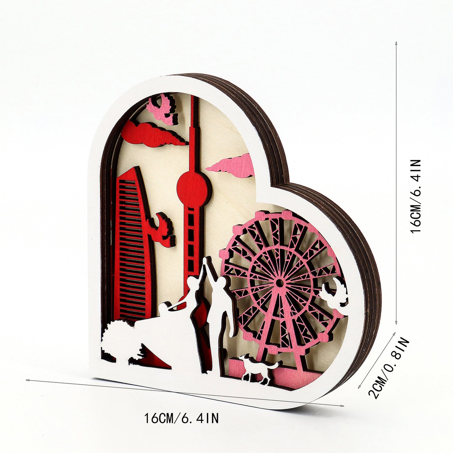 Valentine's Day Ferris Wheel Shape Decoration