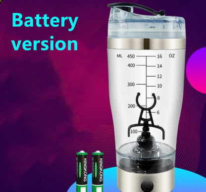 Agitator electric de shake de proteine ​​Sticla de shake cu USB Blender de cafea cu lapte Fierbător de sport și fitness Încărcare cu agitator electric