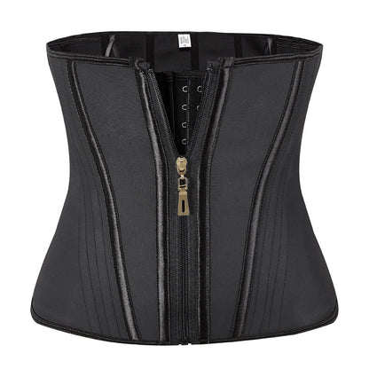 Women's Sports Girdle Belly Band Zipper 3-button Hourglass