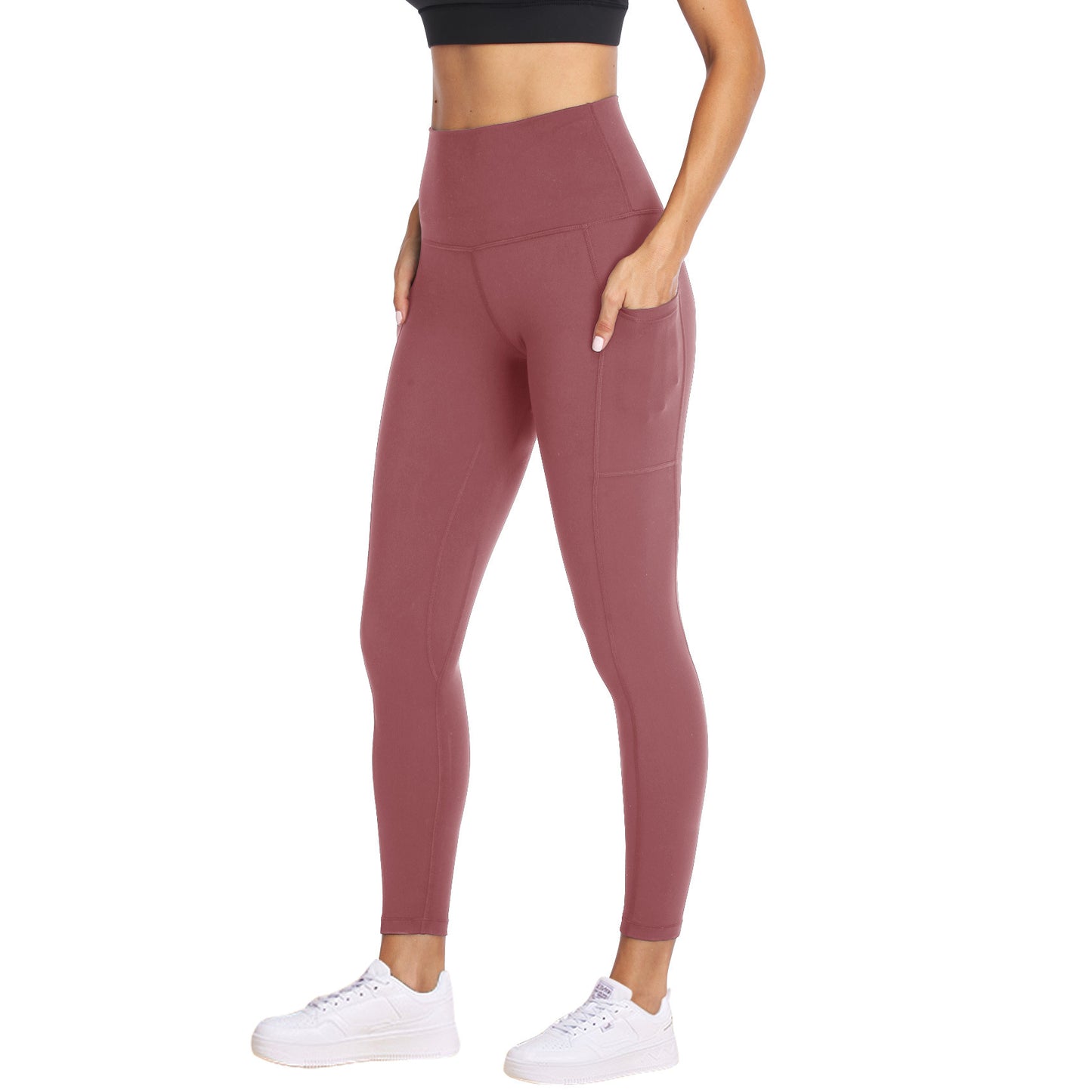 High Waist Belly Contracting Yoga Pants Soft Sports Abdominal Pants