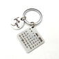 Diy Calendar Lettering Keychain Couple Valentines Day Birthday