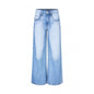 High Waist Design Loose Mop Pants