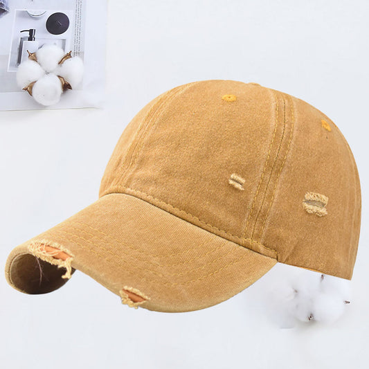 Women's Vintage Sunshade Retro Soft Peaked Cap