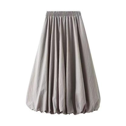 New Elastic Waistband Slimming Lantern Bud Skirt Female