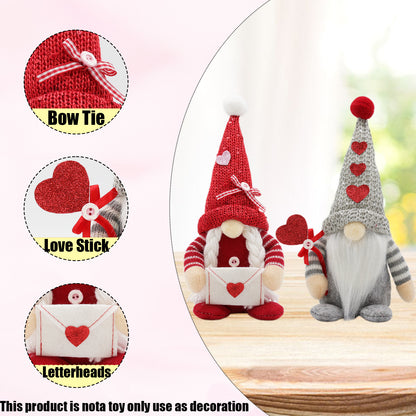 Valentine's Day Dwarf Nordic Faceless Doll Valentine's Day Rudolph Ornaments