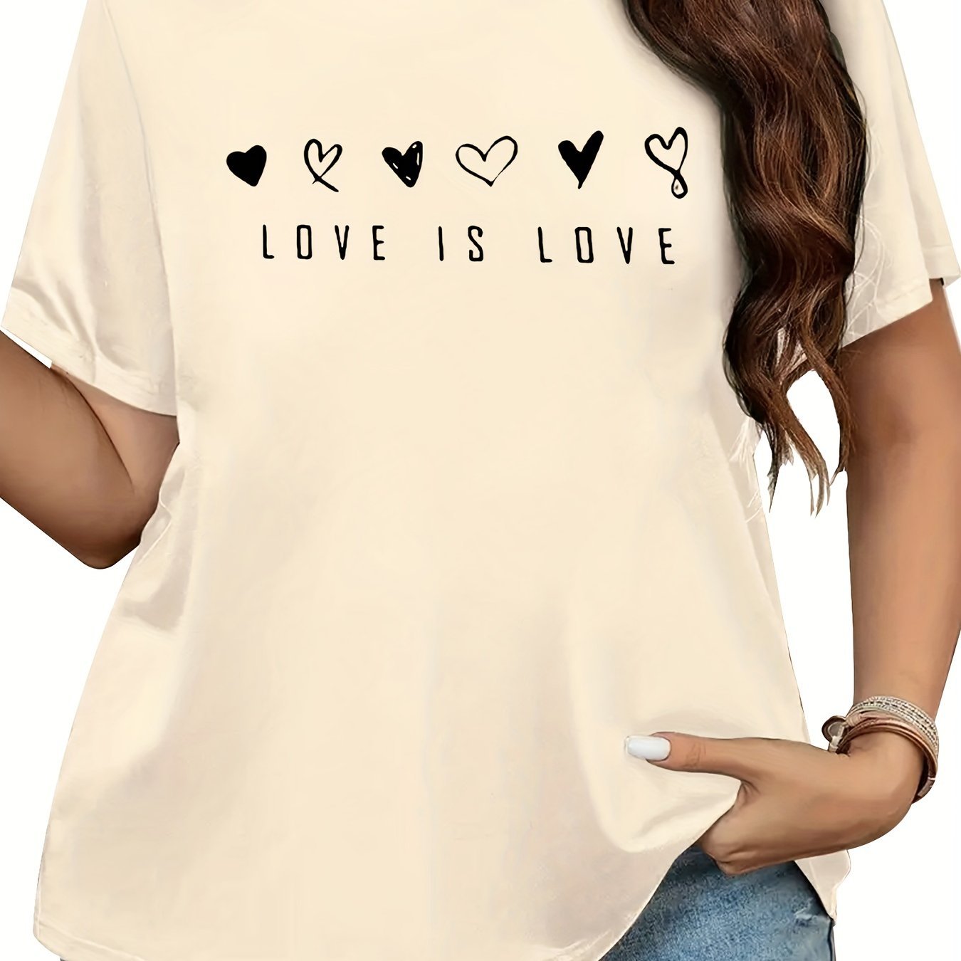 Valentine's Day Women's Plus Size T-shirt