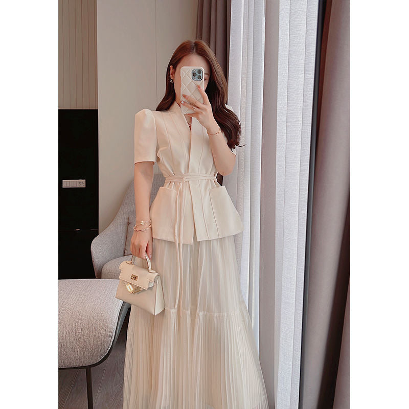 Hong Kong Style Classic Style Suit Skirt Two-piece Suit All-matching